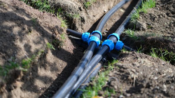 Underground Water Line Installation in Canton