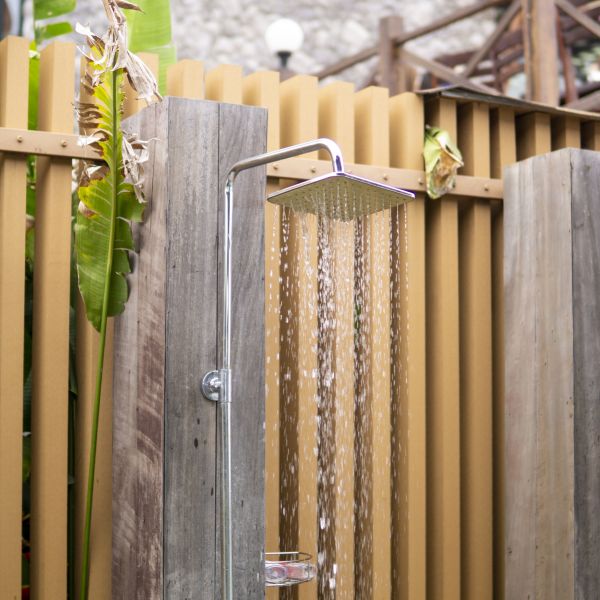 Outdoor Shower Plumbing in Canton